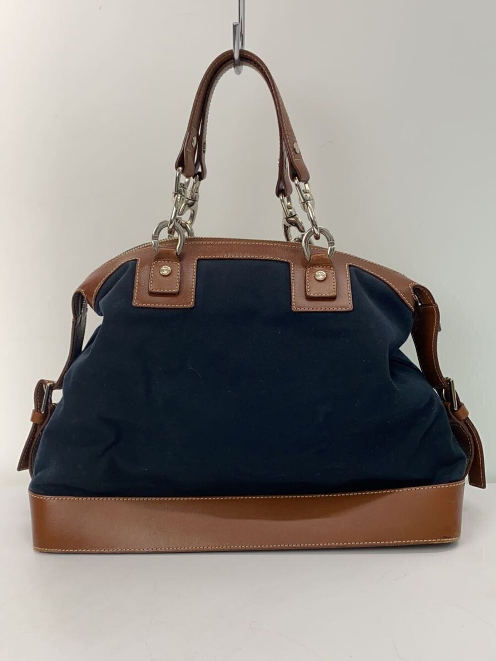 Celine canvas leather shoulder bag canvas body tan leather - Picture 3 of 7